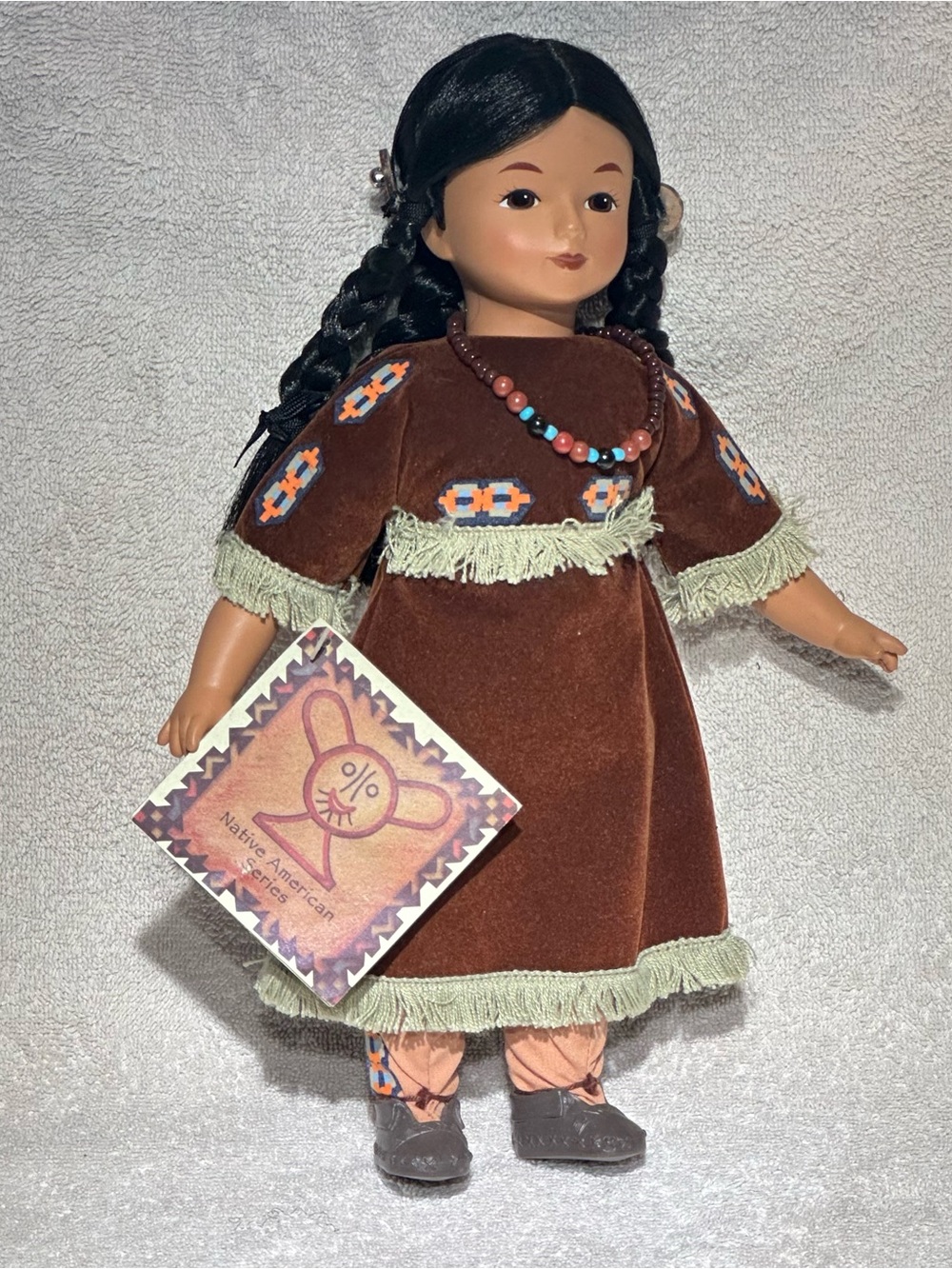 Vintage 1995 Sandy Dolls Native American Series - Happy Moon Kiowa Doll #103 w/t